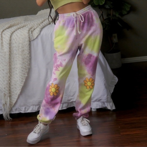 Urban Outfitters Flower Power Out From Under Tie Dye Sweatpants XS - Picture 3 of 15